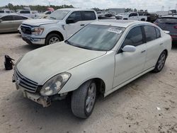 Salvage cars for sale from Copart Houston, TX: 2005 Infiniti G35