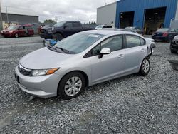 Vehiculos salvage en venta de Copart Elmsdale, NS: 2012 Honda Civic LX