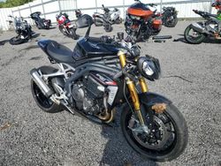 Salvage cars for sale from Copart Assonet, MA: 2022 Triumph Speed Triple 1200 RS