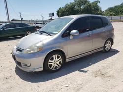 Salvage cars for sale at Oklahoma City, OK auction: 2008 Honda FIT Sport