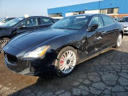 Salvage cars for sale from Copart Woodhaven, MI: 2014 Maserati Quattroporte S