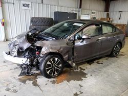 Salvage cars for sale at Chatham, VA auction: 2013 Honda Civic EX