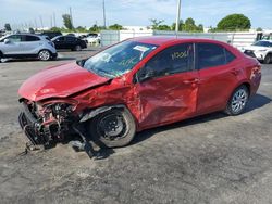 Salvage cars for sale from Copart Miami, FL: 2019 Toyota Corolla L