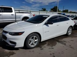 Salvage cars for sale at Littleton, CO auction: 2016 Chevrolet Malibu LS