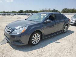 Salvage cars for sale from Copart San Antonio, TX: 2011 Subaru Legacy 2.5I Limited