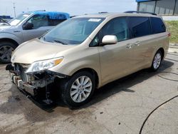 Salvage cars for sale at Woodhaven, MI auction: 2011 Toyota Sienna XLE