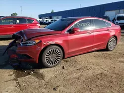 Salvage cars for sale from Copart Woodhaven, MI: 2017 Ford Fusion Titanium