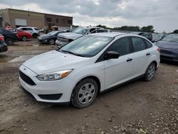 Salvage cars for sale at Kansas City, KS auction: 2018 Ford Focus S