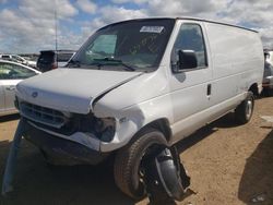 Ford salvage cars for sale: 2002 Ford Econoline E250 Van