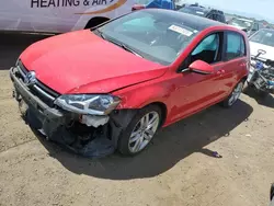 Salvage cars for sale from Copart Brighton, CO: 2015 Volkswagen Golf TDI