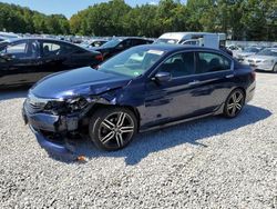 Salvage cars for sale at Billerica, MA auction: 2017 Honda Accord Sport Special Edition