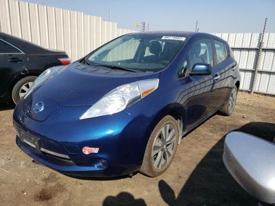 Salvage cars for sale from Copart San Martin, CA: 2017 Nissan Leaf S