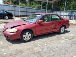 Carros salvage a la venta en subasta: 2001 Honda Accord EX