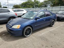 Honda Civic EX salvage cars for sale: 2002 Honda Civic EX