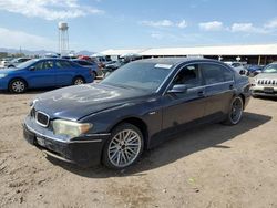 BMW 745 LI salvage cars for sale: 2004 BMW 745 LI