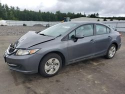 Salvage cars for sale at Windham, ME auction: 2013 Honda Civic LX