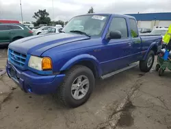 Salvage trucks for sale at Woodhaven, MI auction: 2003 Ford Ranger Super Cab