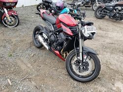 Salvage cars for sale from Copart Anchorage, AK: 2024 Triumph Street Triple 765 RS