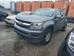 Chevrolet salvage cars for sale: 2018 Chevrolet Colorado