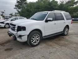 Salvage cars for sale from Copart Lexington, KY: 2017 Ford Expedition Limited