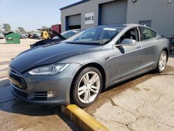 Salvage cars for sale at Elgin, IL auction: 2013 Tesla Model S