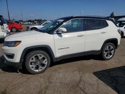 Salvage cars for sale from Copart Woodhaven, MI: 2019 Jeep Compass Limited