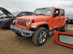 Salvage cars for sale at Brighton, CO auction: 2020 Jeep Wrangler Unlimited Sahara