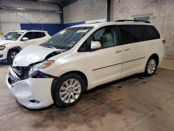 Salvage cars for sale from Copart Chalfont, PA: 2012 Toyota Sienna XLE