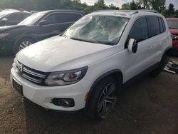 Salvage cars for sale at New Britain, CT auction: 2017 Volkswagen Tiguan SEL