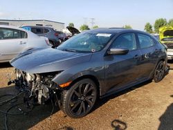 Salvage cars for sale from Copart Elgin, IL: 2019 Honda Civic Sport Touring