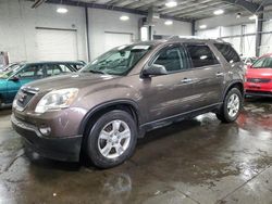 Salvage cars for sale at Ham Lake, MN auction: 2012 GMC Acadia SLE
