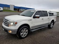 Salvage trucks for sale at Woodhaven, MI auction: 2013 Ford F150 Supercrew