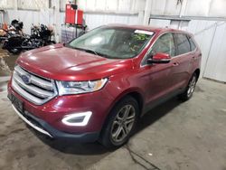 Salvage cars for sale from Copart Woodburn, OR: 2017 Ford Edge Titanium