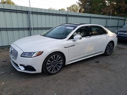 Lincoln Continental salvage cars for sale: 2017 Lincoln Continental Select