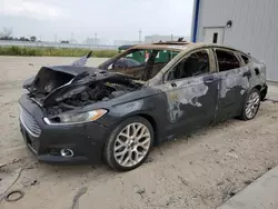 Salvage cars for sale at Milwaukee, WI auction: 2014 Ford Fusion Titanium