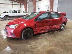Salvage cars for sale from Copart Lansing, MI: 2014 Toyota Corolla L