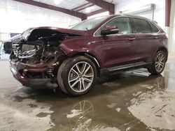 Salvage cars for sale from Copart Avon, MN: 2019 Ford Edge Titanium