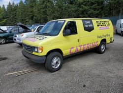 Salvage cars for sale from Copart Graham, WA: 2003 Ford Econoline E250 Van