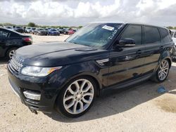 Salvage cars for sale at San Antonio, TX auction: 2014 Land Rover Range Rover Sport HSE
