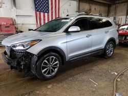 Salvage cars for sale at Casper, WY auction: 2017 Hyundai Santa FE SE