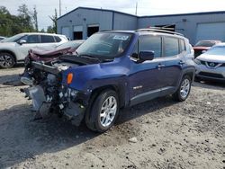 Salvage cars for sale at Savannah, GA auction: 2018 Jeep Renegade Latitude