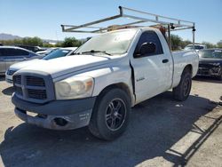 Salvage trucks for sale at Las Vegas, NV auction: 2008 Dodge RAM 1500 ST