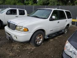 Salvage cars for sale at Waldorf, MD auction: 2002 Lincoln Navigator