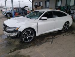 Salvage cars for sale from Copart Los Angeles, CA: 2018 Honda Accord Sport