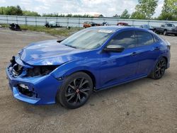 Salvage cars for sale from Copart Columbia Station, OH: 2018 Honda Civic Sport