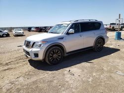 Salvage cars for sale at Amarillo, TX auction: 2018 Nissan Armada SV