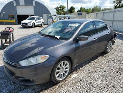 Salvage cars for sale from Copart Wichita, KS: 2015 Dodge Dart Limited