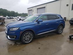Lincoln Nautilus salvage cars for sale: 2020 Lincoln Nautilus Reserve