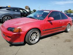 Salvage cars for sale at New Britain, CT auction: 1995 Honda Civic EX