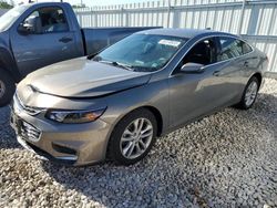 Salvage cars for sale at Franklin, WI auction: 2018 Chevrolet Malibu LT